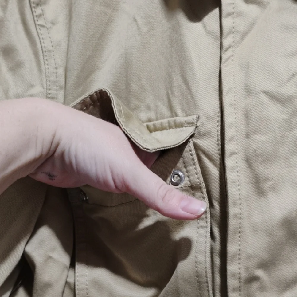 (X-58) Mango MNG Man Beige Utility Jacket Never Worn Sz.S - Picture 3 of 14